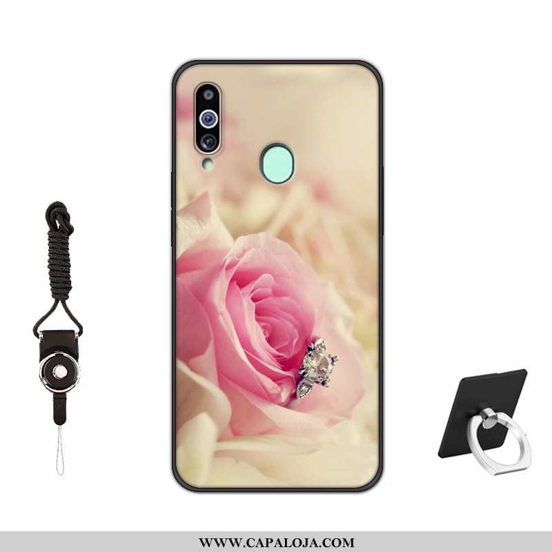 Capas Samsung Galaxy A20s Silicone Vermelha Pintado Antiqueda Vermelho, Capa Samsung Galaxy A20s Fos