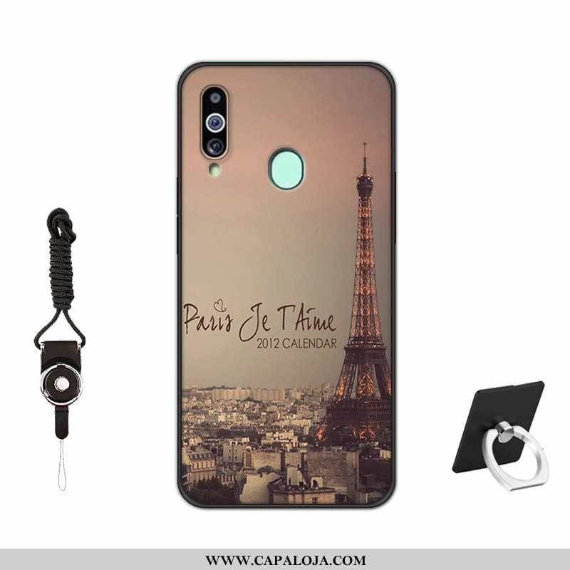 Capas Samsung Galaxy A20s Silicone Vermelha Pintado Antiqueda Vermelho, Capa Samsung Galaxy A20s Fos