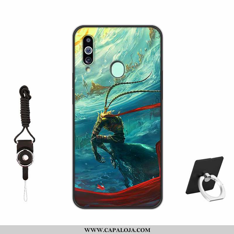 Capas Samsung Galaxy A20s Silicone Vermelha Pintado Antiqueda Vermelho, Capa Samsung Galaxy A20s Fos