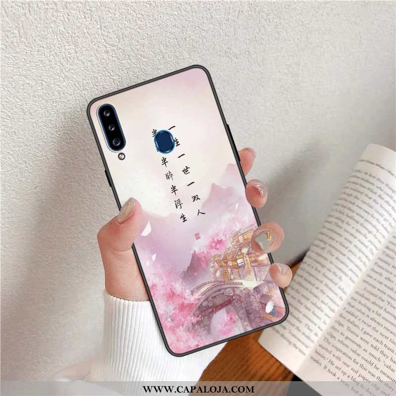 Capas Samsung Galaxy A20s Soft Cases Tendencia Azul, Capa Samsung Galaxy A20s Protetoras Baratas