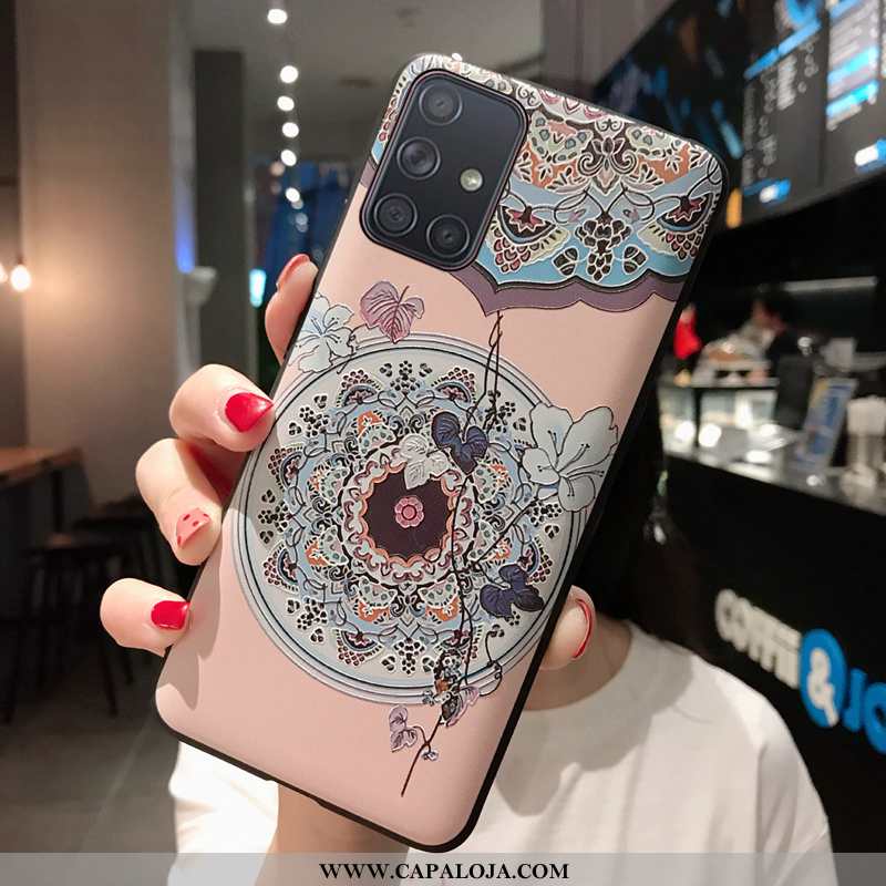 Capas Samsung Galaxy A21s Desenho Animado Fosco Nova Telemóvel Rosa, Capa Samsung Galaxy A21s Tenden