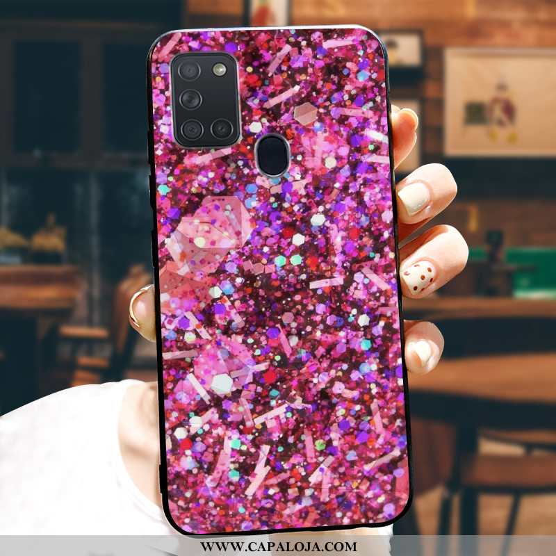 Capas Samsung Galaxy A21s Protetoras Moda Cases Malha Rosa, Capa Samsung Galaxy A21s Silicone Venda