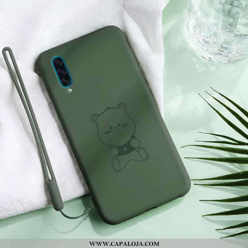 Capas Samsung Galaxy A30s Fofas Tendencia Protetoras Silicone Verde, Capa Samsung Galaxy A30s Slim B