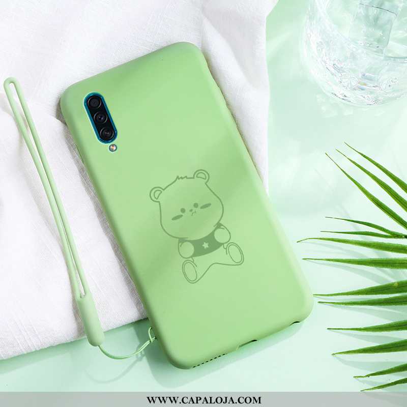 Capas Samsung Galaxy A30s Fofas Tendencia Protetoras Silicone Verde, Capa Samsung Galaxy A30s Slim B