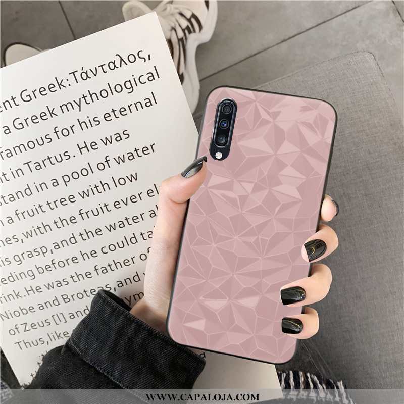 Capas Samsung Galaxy A30s Tendencia Personalizado Vermelha Lisas Rosa, Capa Samsung Galaxy A30s Soft