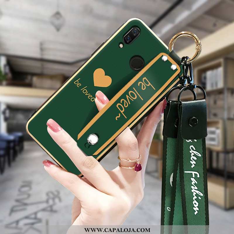 Capas Samsung Galaxy A40 Cordao Cases Moda Antiqueda Verde, Capa Samsung Galaxy A40 Tendencia Barata