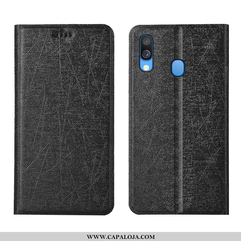 Capas Samsung Galaxy A40 Protetoras Preto Telemóvel Antiqueda, Capa Samsung Galaxy A40 Couro Venda