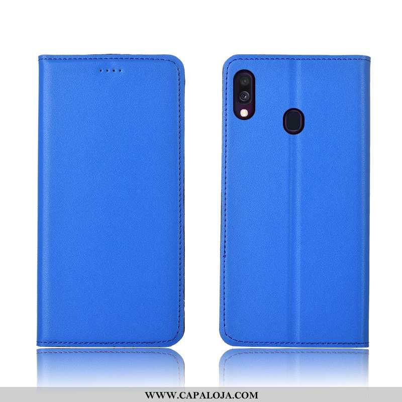 Capas Samsung Galaxy A40 Silicone Azul Protetoras Completa, Capa Samsung Galaxy A40 Fosco Barato