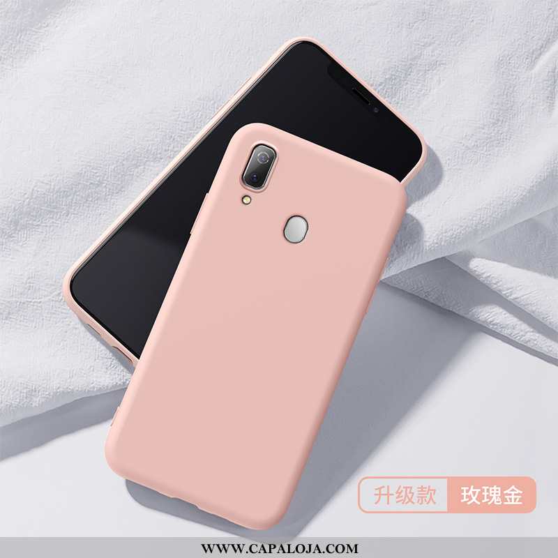 Capas Samsung Galaxy A40 Slim Super Silicone Protetoras Rosa, Capa Samsung Galaxy A40 Tendencia Bara