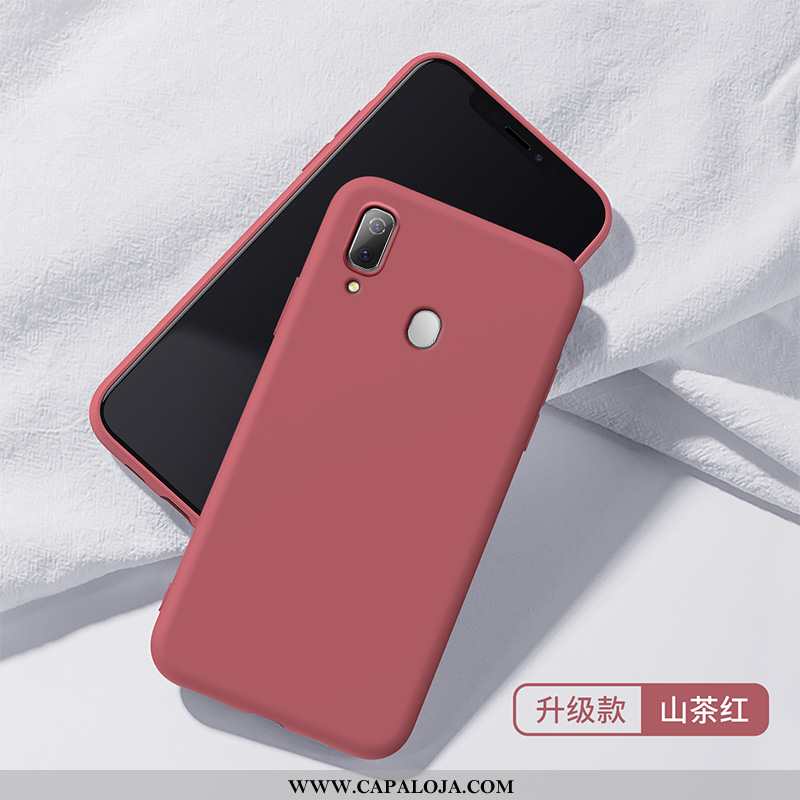 Capas Samsung Galaxy A40 Slim Super Silicone Protetoras Rosa, Capa Samsung Galaxy A40 Tendencia Bara