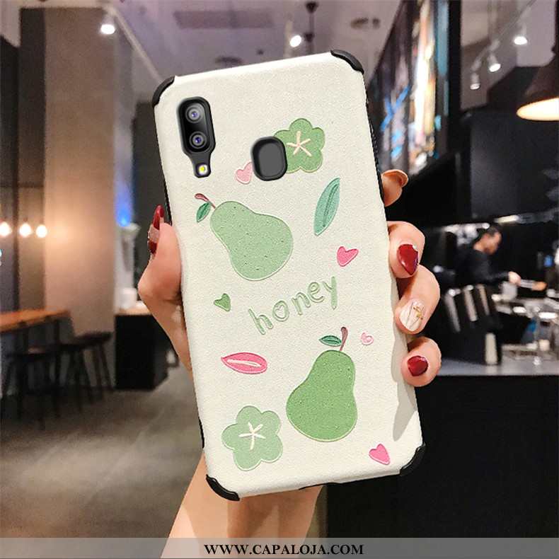 Capas Samsung Galaxy A40 Soft Seda Personalizada Telemóvel Branco, Capa Samsung Galaxy A40 Silicone 