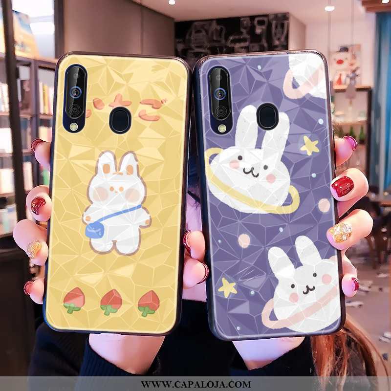 Capas Samsung Galaxy A40s Bonitos Feminino Completa Diamante Amarelo, Capa Samsung Galaxy A40s Prote