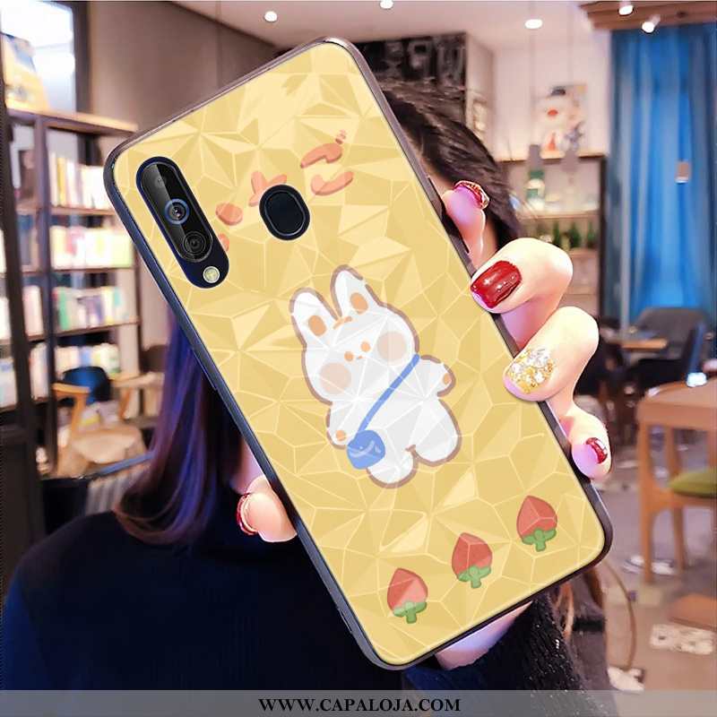 Capas Samsung Galaxy A40s Bonitos Feminino Completa Diamante Amarelo, Capa Samsung Galaxy A40s Prote