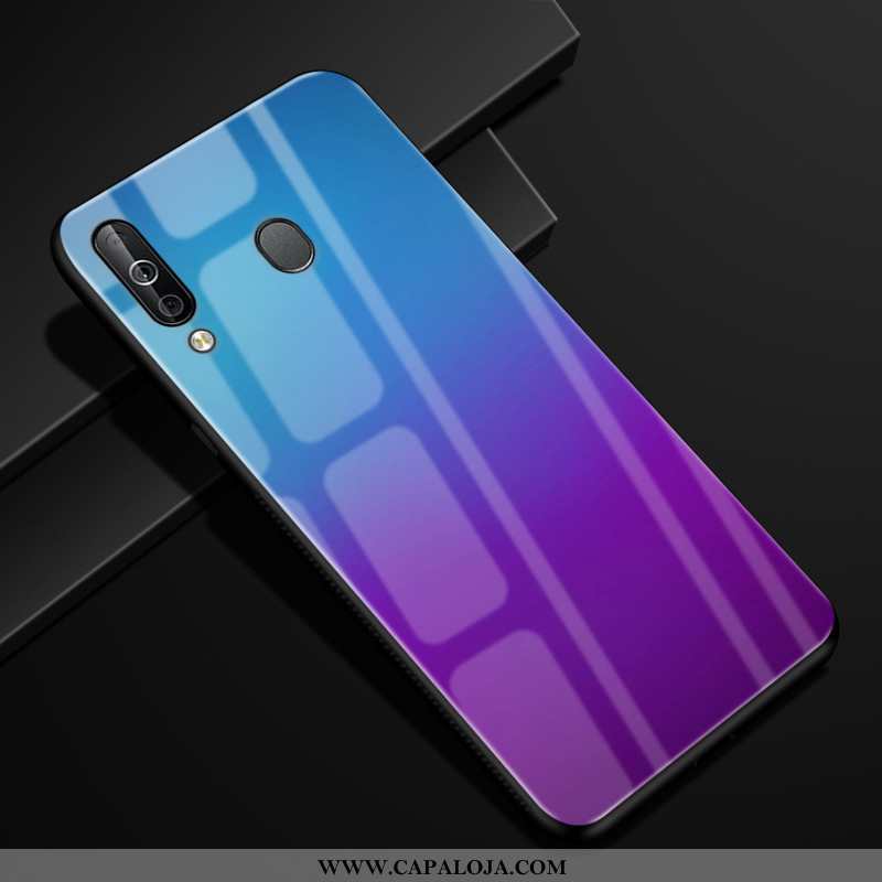 Capas Samsung Galaxy A40s Protetoras Telemóvel Gradiente Texturizada Caqui, Capa Samsung Galaxy A40s