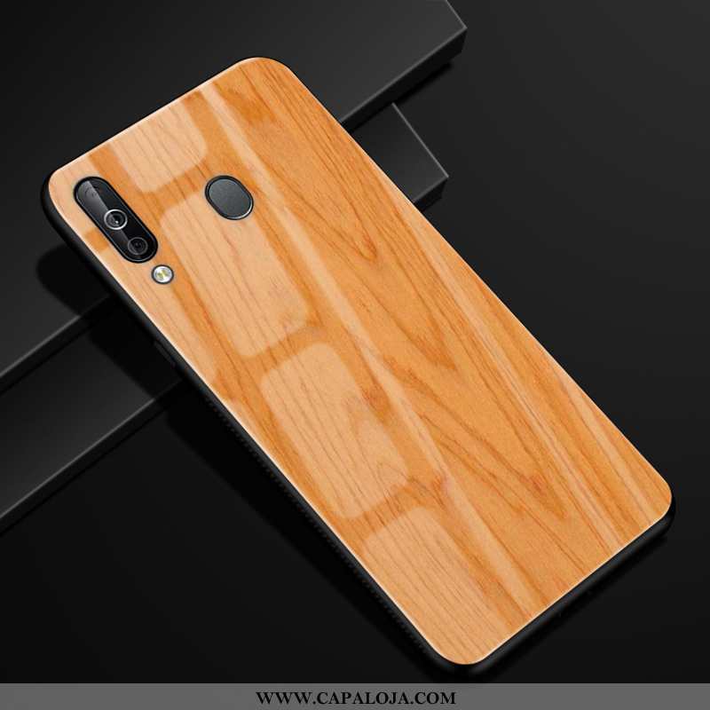 Capas Samsung Galaxy A40s Protetoras Telemóvel Gradiente Texturizada Caqui, Capa Samsung Galaxy A40s