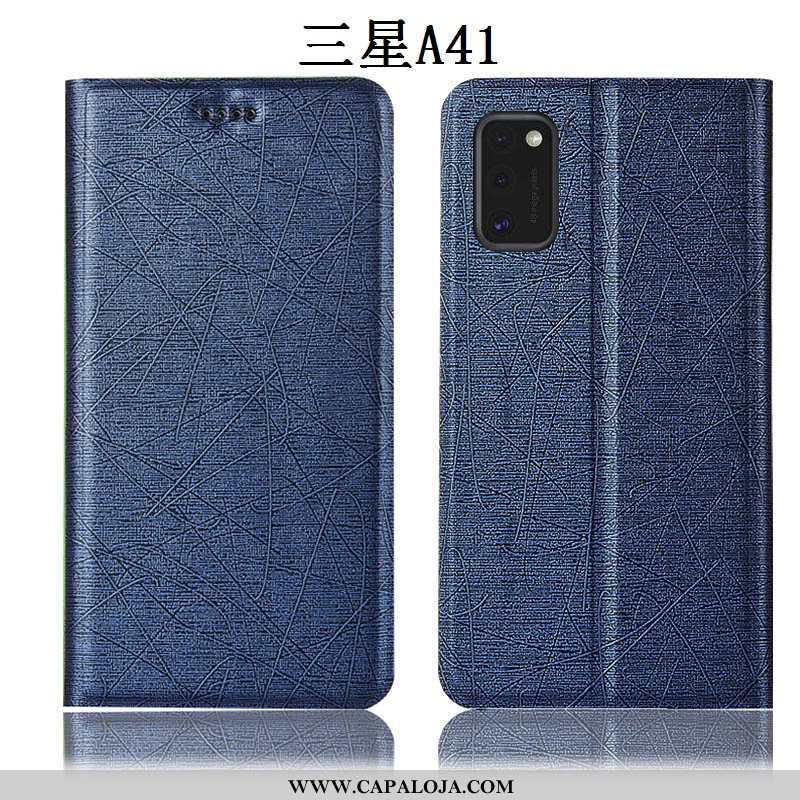 Capas Samsung Galaxy A41 Couro Antiqueda Cover Dourada Dourado, Capa Samsung Galaxy A41 Protetoras V