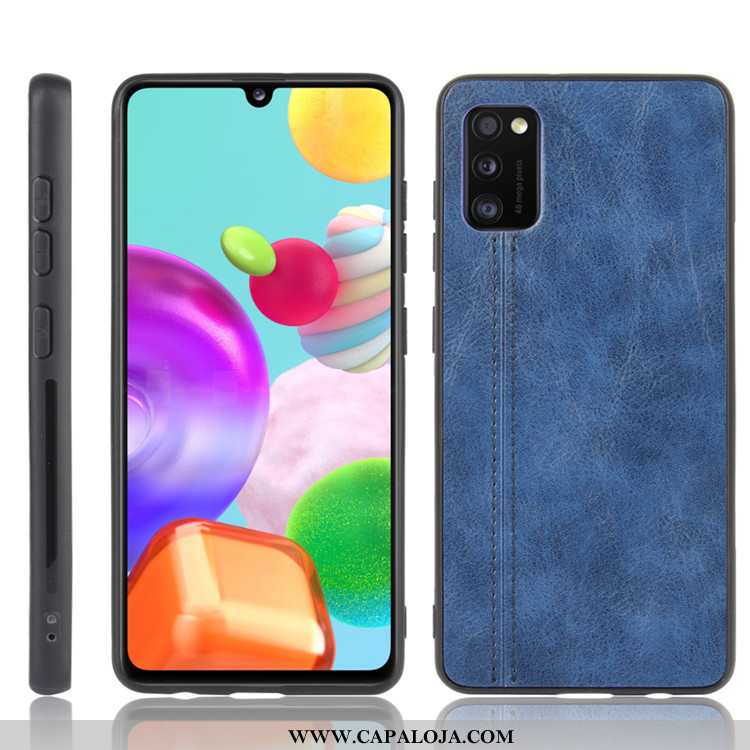 Capas Samsung Galaxy A41 Couro Resistente Protetoras Preto, Capa Samsung Galaxy A41 Tendencia Online