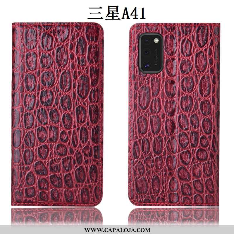 Capas Samsung Galaxy A41 Protetoras Completa Cover Antiqueda Castanho, Capa Samsung Galaxy A41 Couro