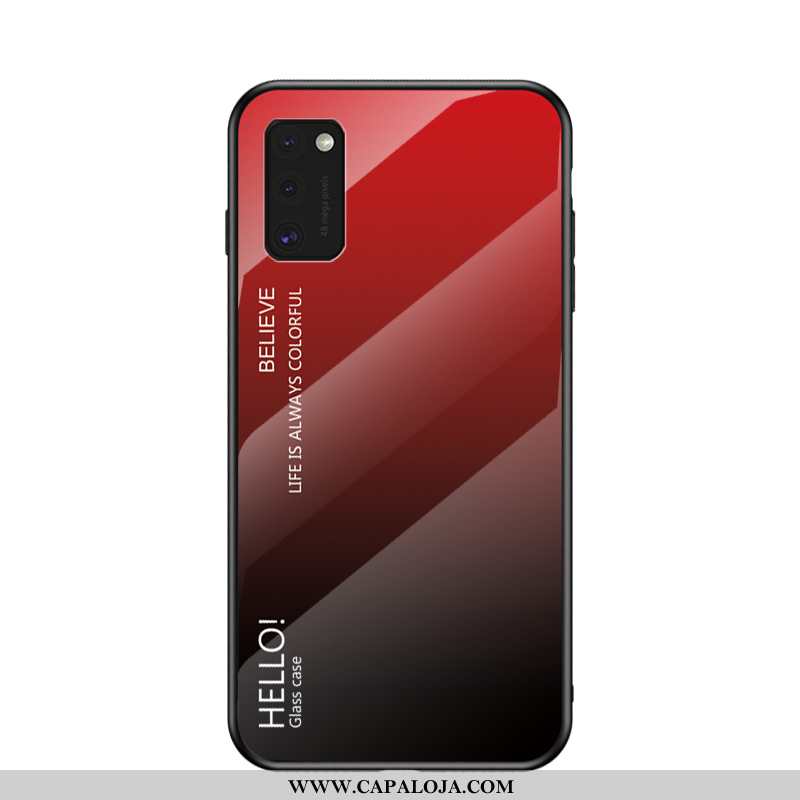 Capas Samsung Galaxy A41 Protetoras Gradiente Masculino Azul, Capa Samsung Galaxy A41 Vidro Barato