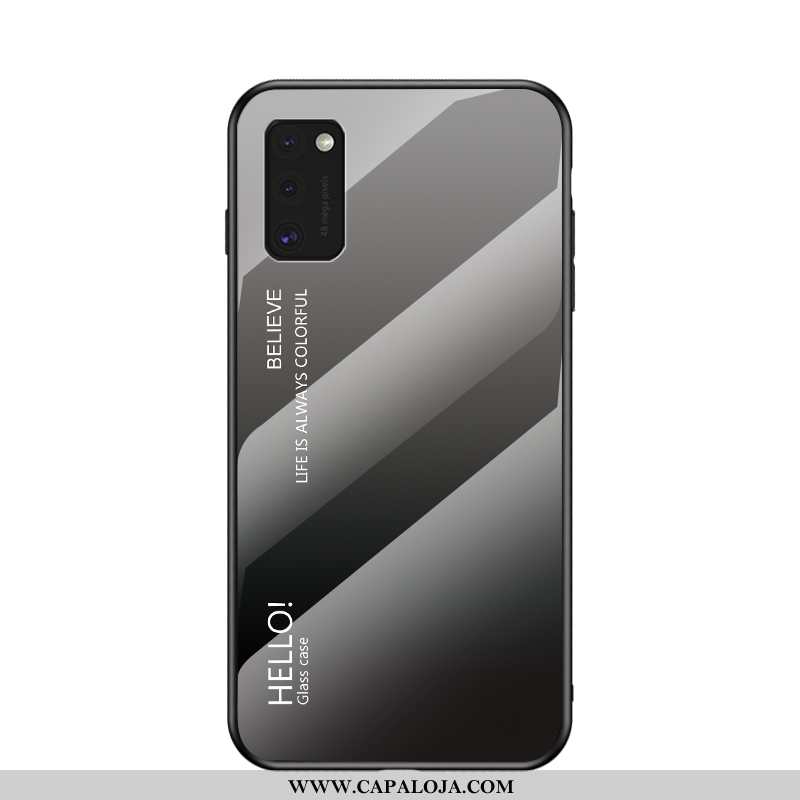 Capas Samsung Galaxy A41 Protetoras Gradiente Masculino Azul, Capa Samsung Galaxy A41 Vidro Barato