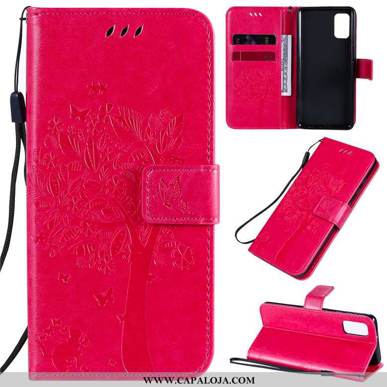 Capas Samsung Galaxy A41 Silicone Protetoras Vermelha Vermelho, Capa Samsung Galaxy A41 Couro Compra