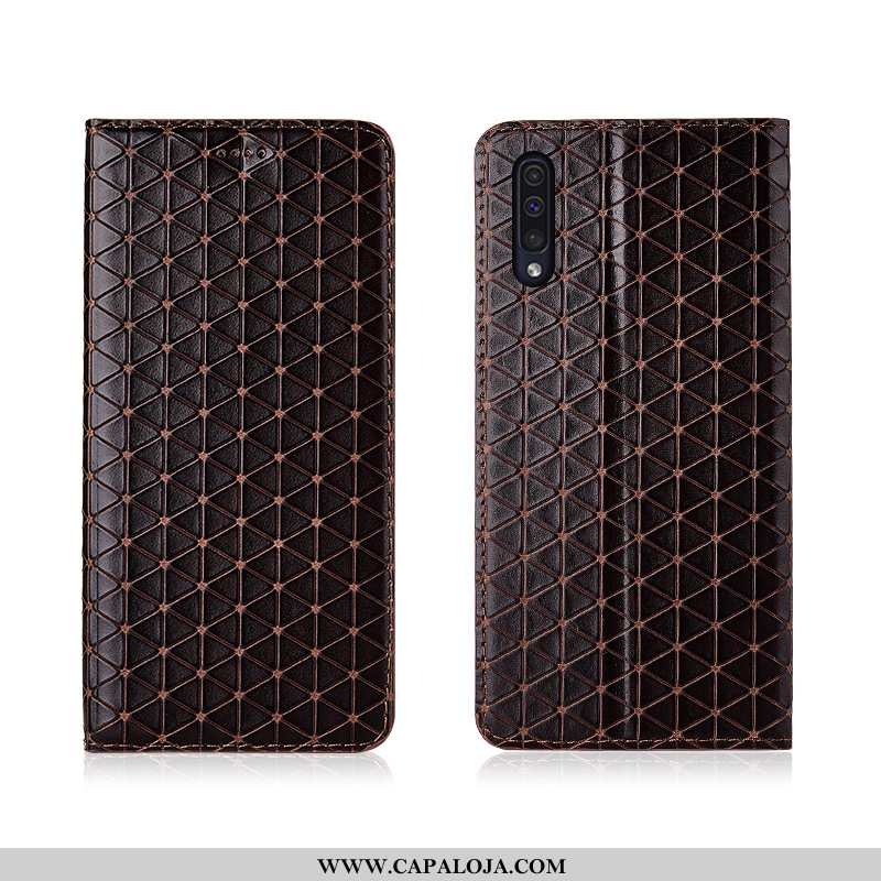 Capas Samsung Galaxy A50 Fosco Feminino Nova Castanho, Capa Samsung Galaxy A50 Couro Legitimo Barata