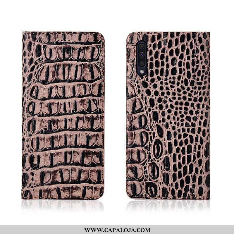 Capas Samsung Galaxy A50 Fosco Soft Nova Antiqueda Preto, Capa Samsung Galaxy A50 Couro Genuíno Bara