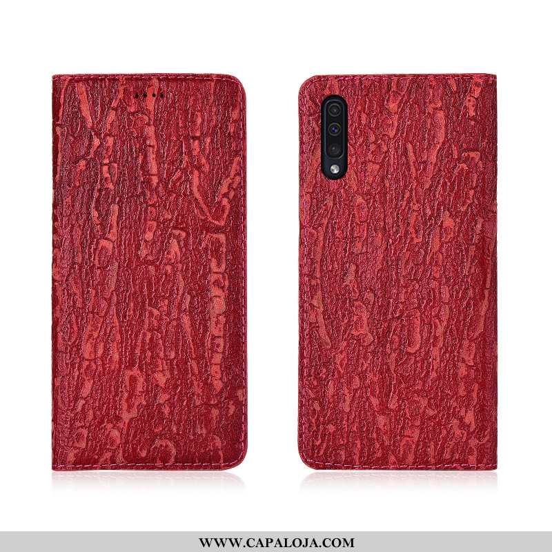 Capas Samsung Galaxy A50 Silicone Couro Protetoras Cover Vermelho, Capa Samsung Galaxy A50 Fosco Pro