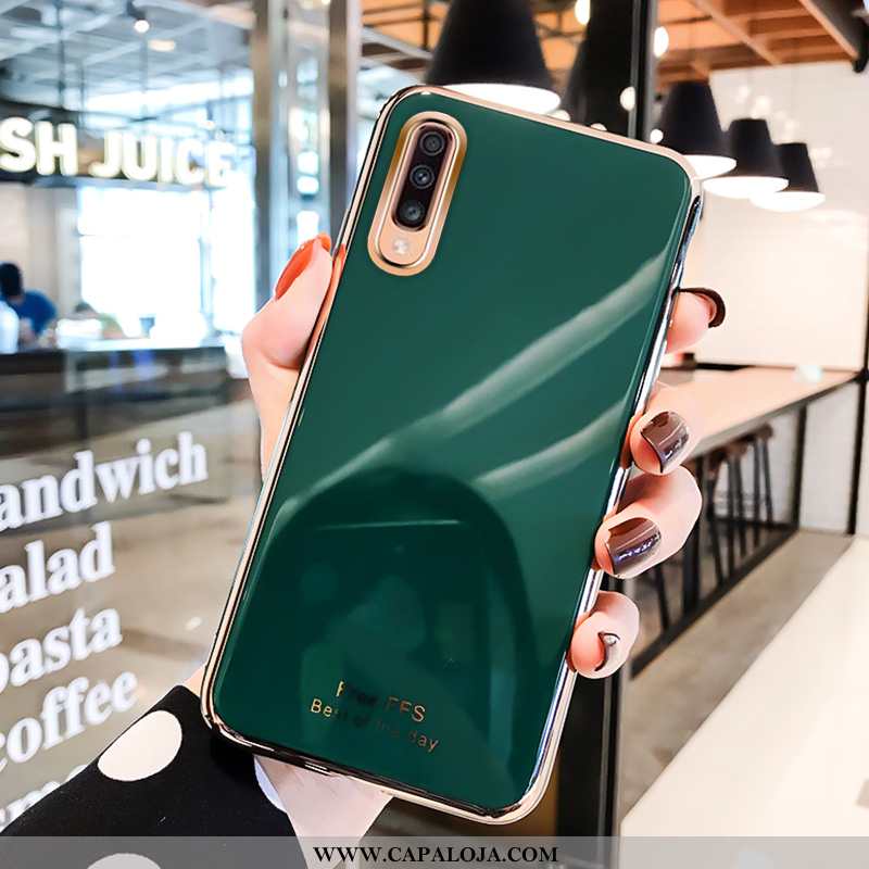 Capas Samsung Galaxy A50 Soft Slim Silicone Criativas Verde, Capa Samsung Galaxy A50 Super Promoção