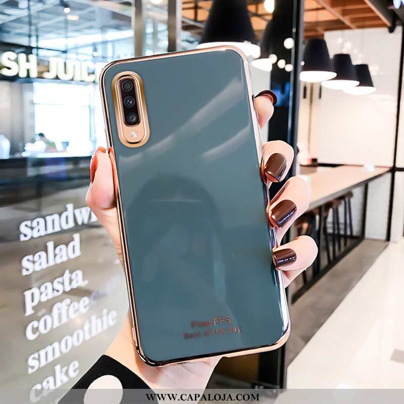 Capas Samsung Galaxy A50 Soft Slim Silicone Criativas Verde, Capa Samsung Galaxy A50 Super Promoção