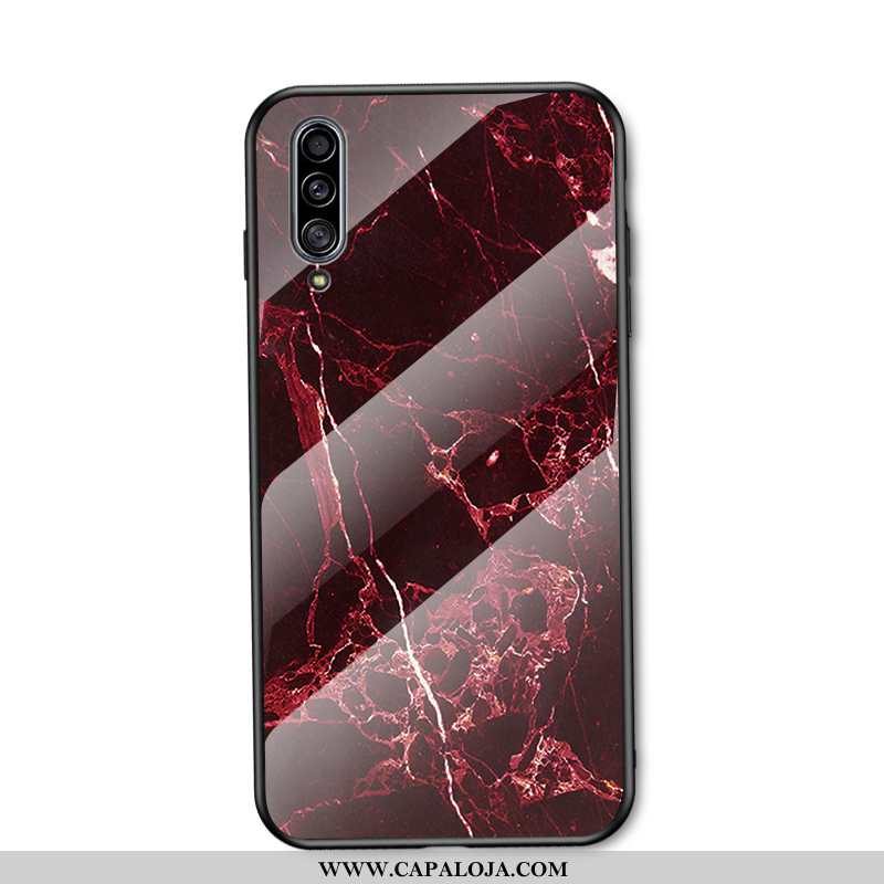 Capas Samsung Galaxy A50 Vidro Antiqueda Marmore Pintado Azul, Capa Samsung Galaxy A50 Tendencia Onl