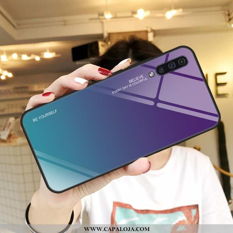 Capas Samsung Galaxy A50 Vidro Traseira Frente Roxa Roxo, Capa Samsung Galaxy A50 Protetoras Comprar