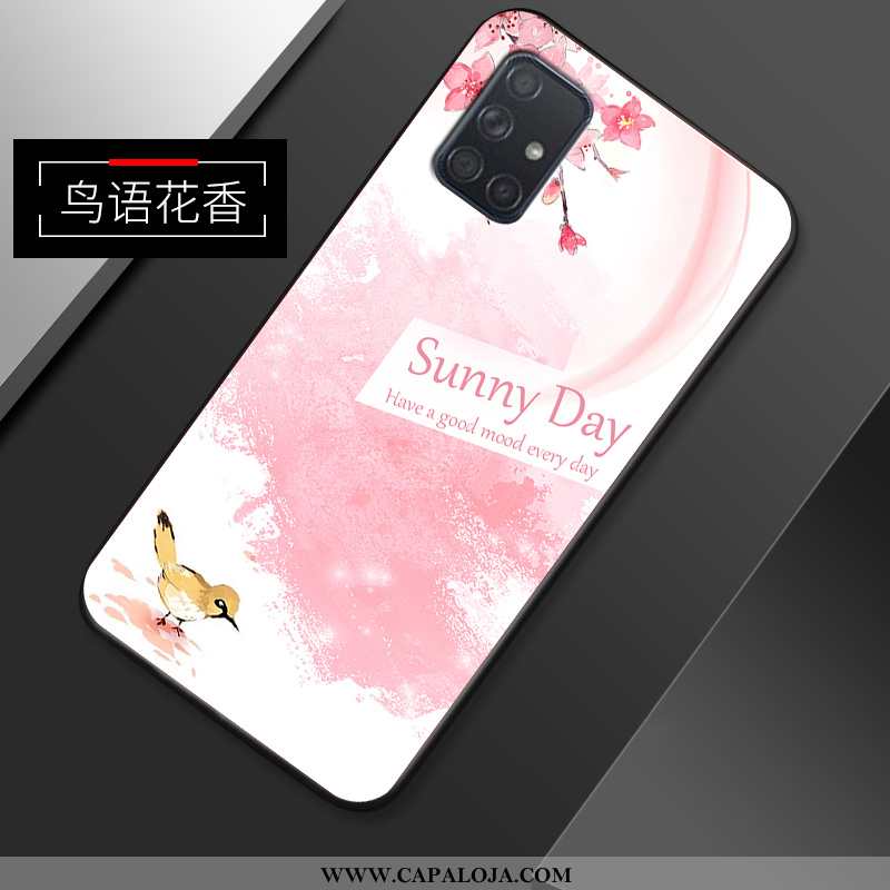 Capas Samsung Galaxy A51 Criativas Completa Super Rosa, Capa Samsung Galaxy A51 Slim Barato