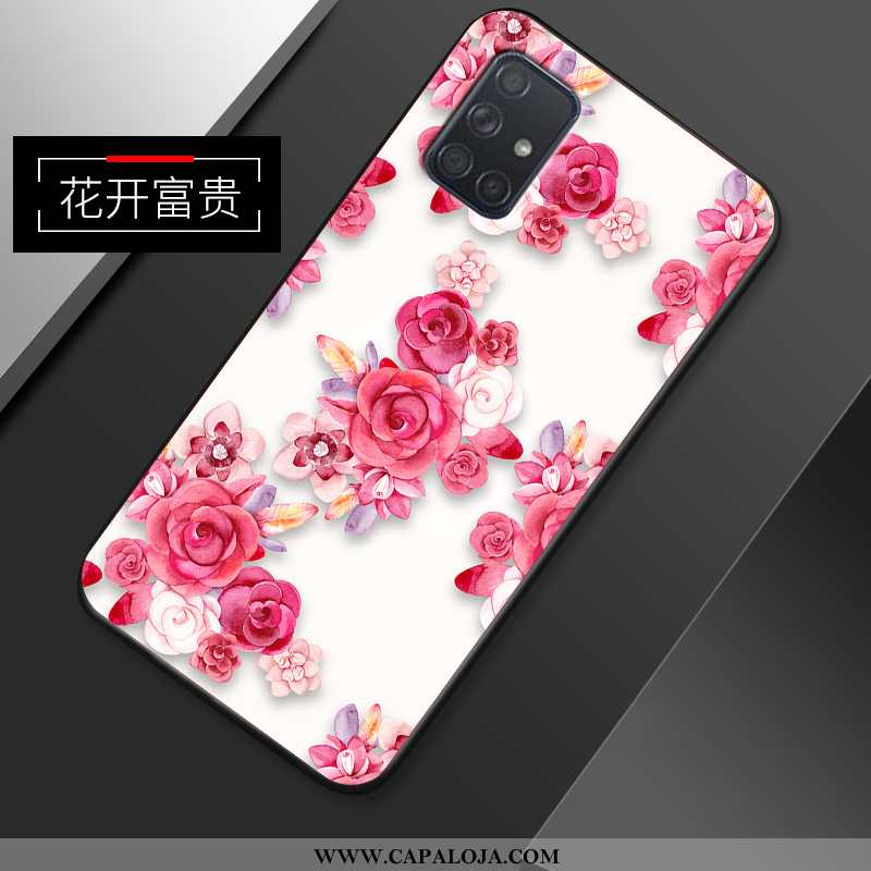 Capas Samsung Galaxy A51 Criativas Completa Super Rosa, Capa Samsung Galaxy A51 Slim Barato