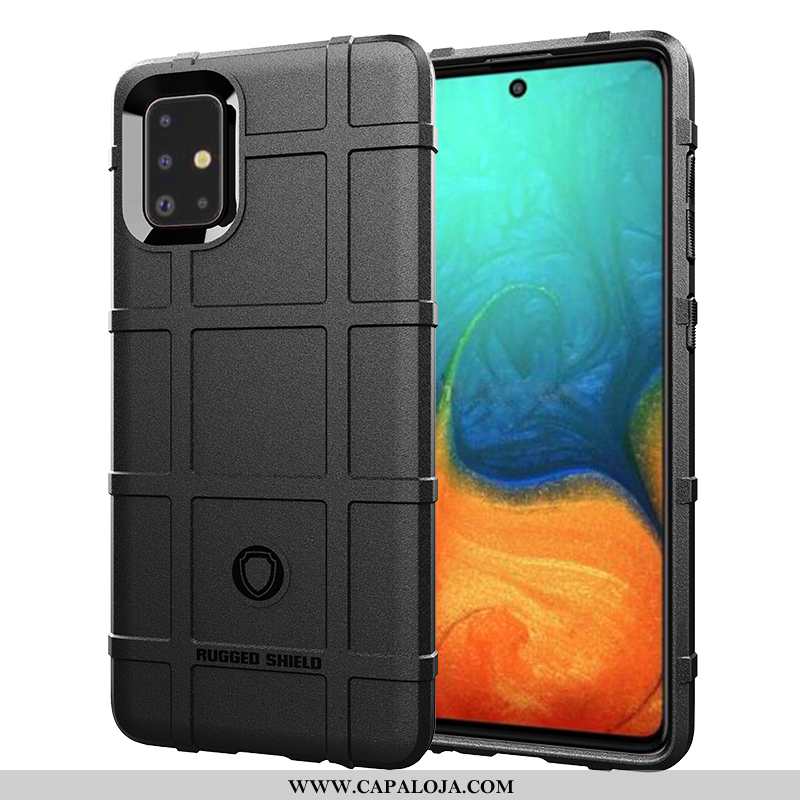 Capas Samsung Galaxy A51 Fosco Soft Telemóvel Preto, Capa Samsung Galaxy A51 Personalizada Comprar