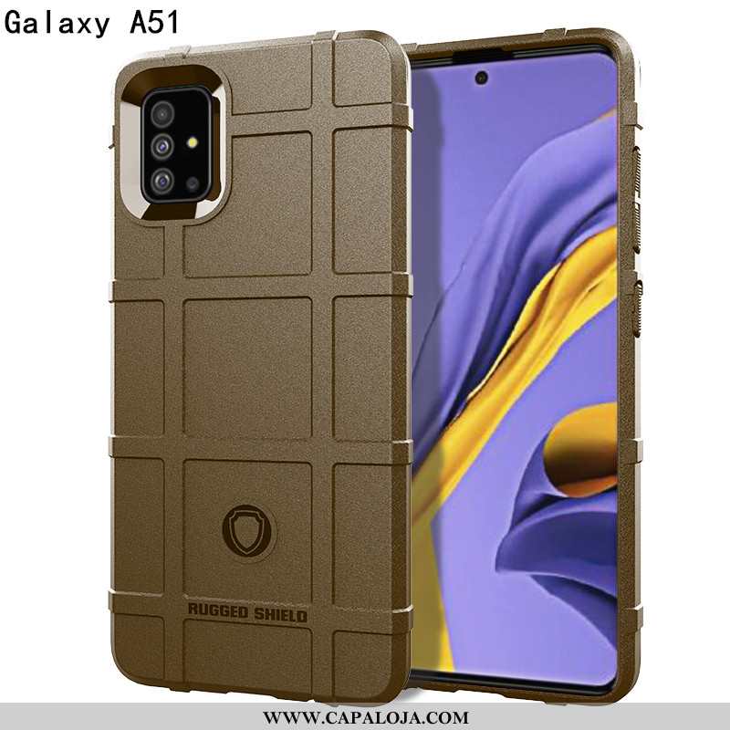 Capas Samsung Galaxy A51 Fosco Soft Telemóvel Preto, Capa Samsung Galaxy A51 Personalizada Comprar