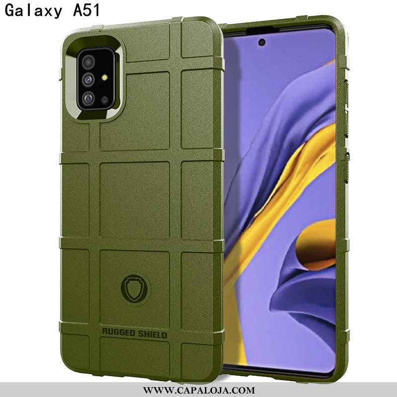 Capas Samsung Galaxy A51 Fosco Soft Telemóvel Preto, Capa Samsung Galaxy A51 Personalizada Comprar