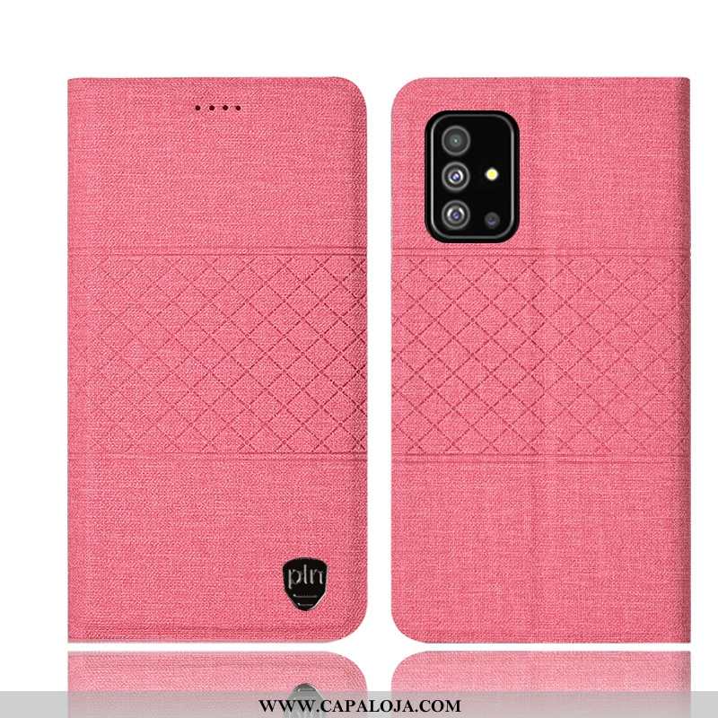 Capas Samsung Galaxy A51 Protetoras Rosa Cases Completa, Capa Samsung Galaxy A51 Linho Baratos