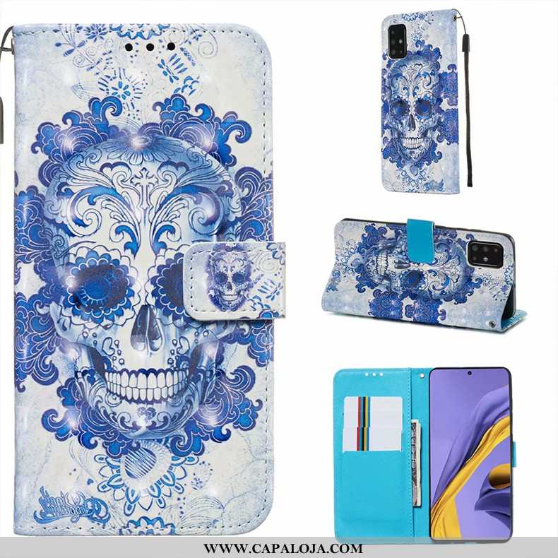 Capas Samsung Galaxy A51 Silicone Antiqueda Telemóvel Branco, Capa Samsung Galaxy A51 Couro Venda