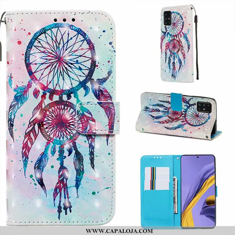 Capas Samsung Galaxy A51 Silicone Antiqueda Telemóvel Branco, Capa Samsung Galaxy A51 Couro Venda