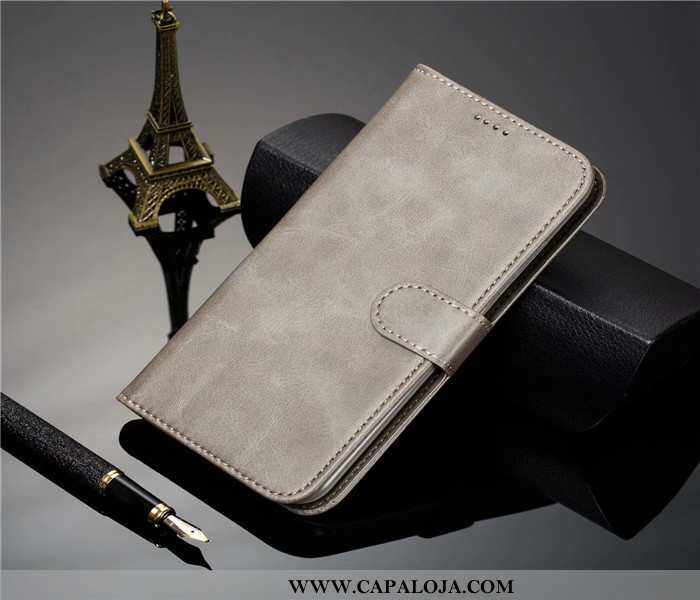 Capas Samsung Galaxy A60 Couro Cover Completa Antiqueda Castanho, Capa Samsung Galaxy A60 Soft Promo