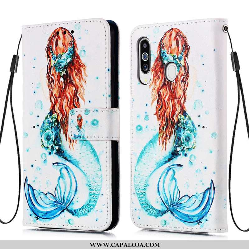 Capas Samsung Galaxy A60 Couro Cover Personalizado Cases Azul, Capa Samsung Galaxy A60 Soft Barato