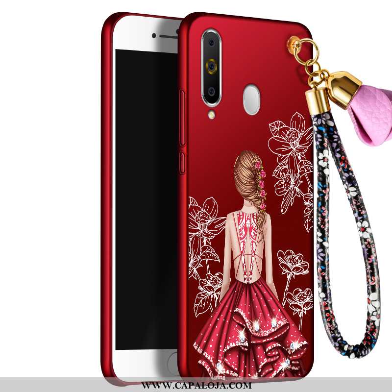 Capas Samsung Galaxy A60 Protetoras Cases Feminino Antiqueda Vermelho, Capa Samsung Galaxy A60 Soft 