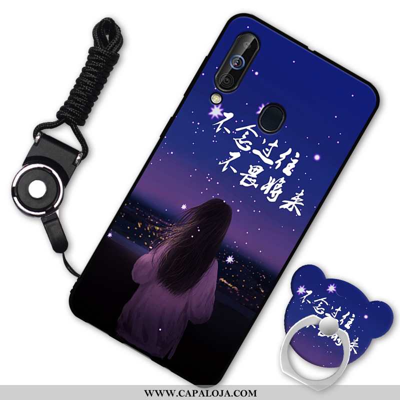 Capas Samsung Galaxy A60 Protetoras Cases Feminino Soft Preto, Capa Samsung Galaxy A60 Silicone Bara