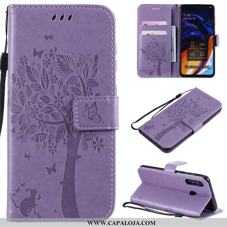 Capas Samsung Galaxy A60 Protetoras Cases Telemóvel Cinza, Capa Samsung Galaxy A60 Couro Online