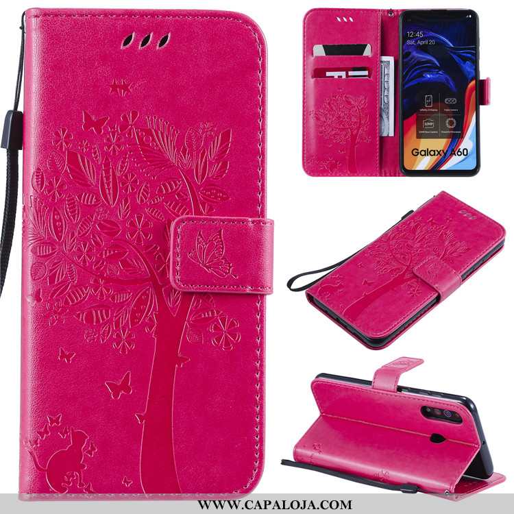 Capas Samsung Galaxy A60 Protetoras Cases Telemóvel Cinza, Capa Samsung Galaxy A60 Couro Online