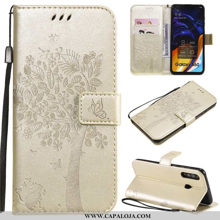 Capas Samsung Galaxy A60 Protetoras Cases Telemóvel Cinza, Capa Samsung Galaxy A60 Couro Online