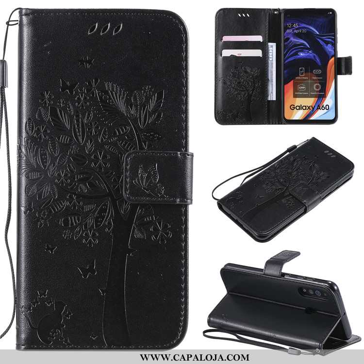 Capas Samsung Galaxy A60 Protetoras Cases Telemóvel Cinza, Capa Samsung Galaxy A60 Couro Online