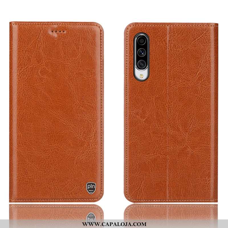 Capas Samsung Galaxy A70 Couro Genuíno Cover Antiqueda Caqui, Capa Samsung Galaxy A70 Couro Online