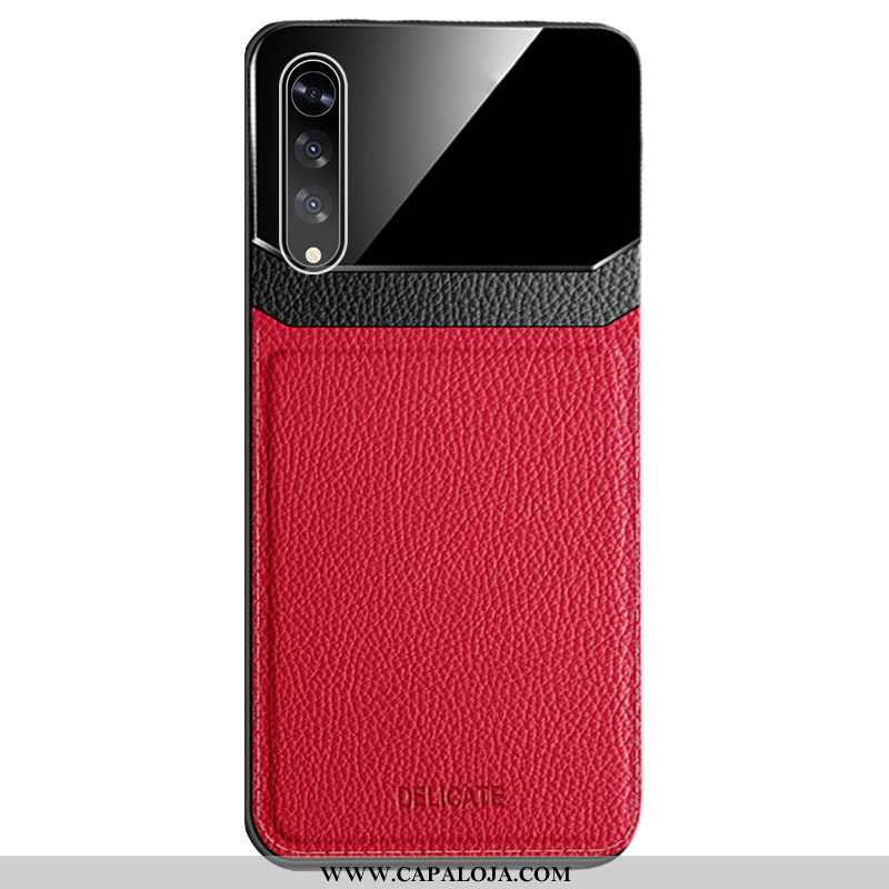 Capas Samsung Galaxy A70 Criativas Telemóvel Vermelha Cases Vermelho, Capa Samsung Galaxy A70 Couro 